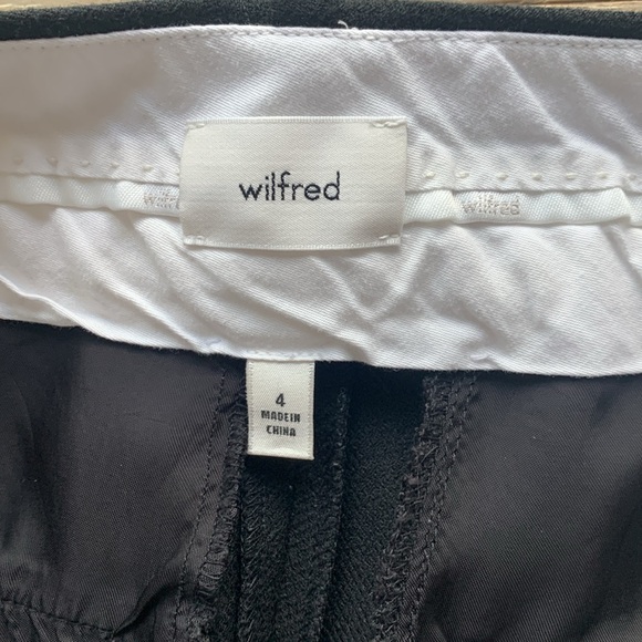 Wilfred Tie Front Pant, Black, Size 4 - Picture 2 of 3